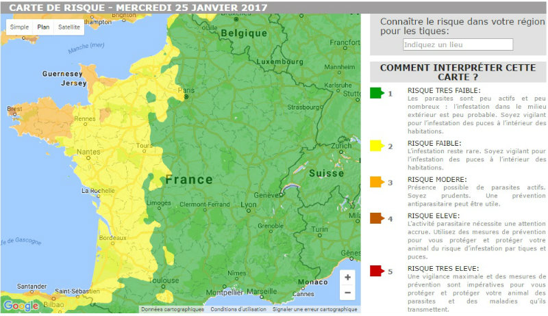 Carte Fleatickrisk