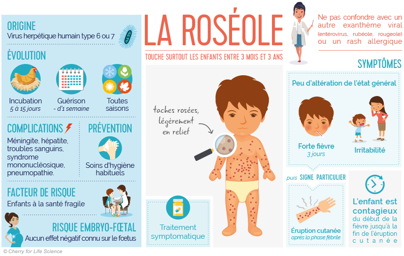 infographie Roséole