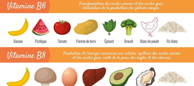 Infographie : guide des vitamines