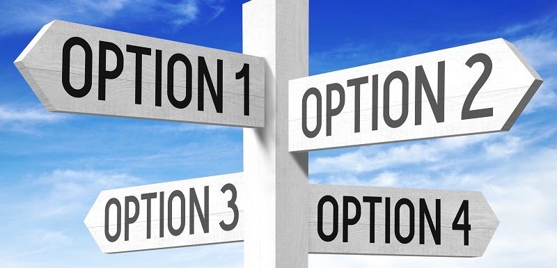 concepts des choix : panneaux des options