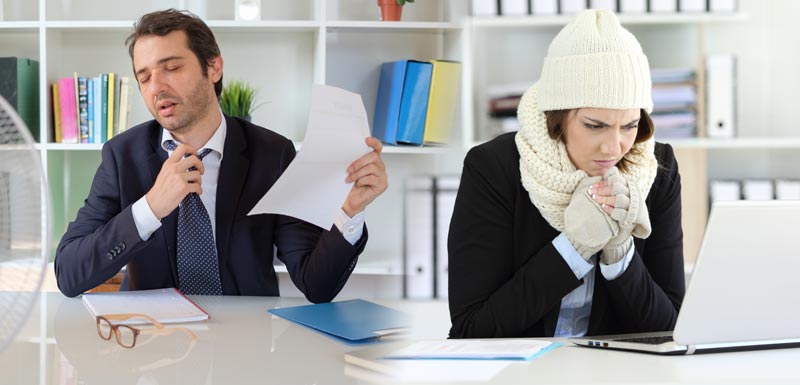 Travail au bureau : pourquoi faut-il régler la température à 24°C ?