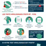 Infographie : Diagnostic du coronavirus : Les tests sérologiques et virologiques.