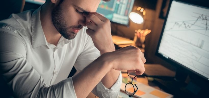 fatigue oculaire chez un homme